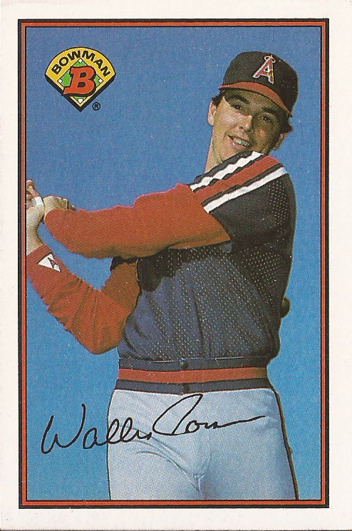 1989 Bowman baseball card of Wally Joyner.