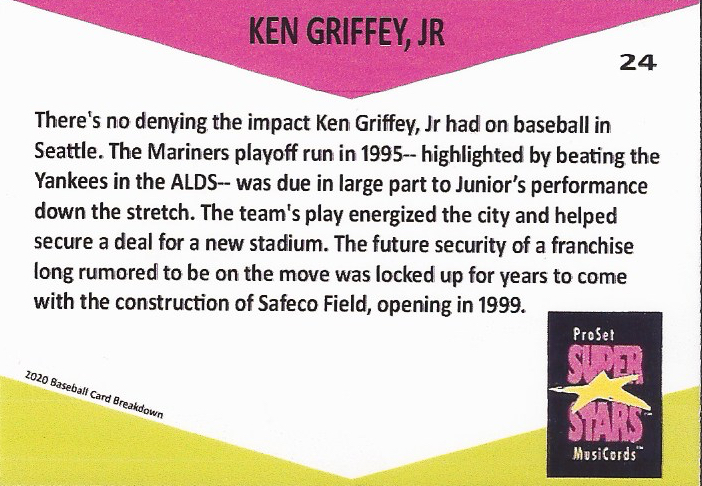 Ken Griffey Jr. baseball card